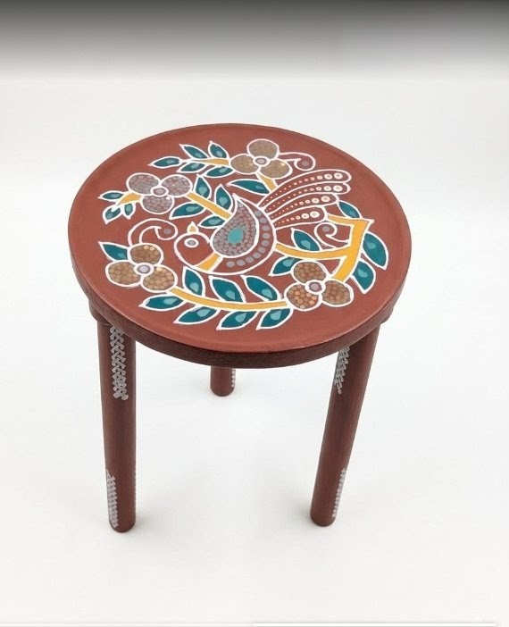 Wooden Coffee Table — Lippan Art, Resin Finish — image 3